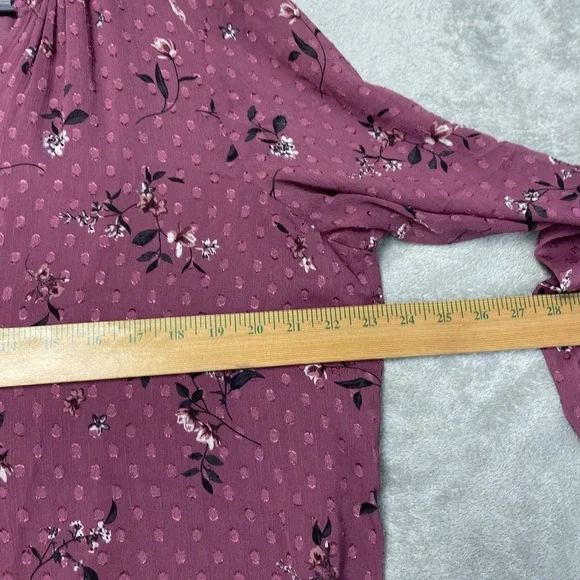 Hilary Radley Women's Size 21 Blouse Purple H0179 - Picture 4 of 5